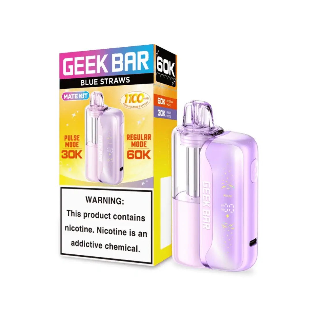 Geek Bar Mate 60K Blue Straws