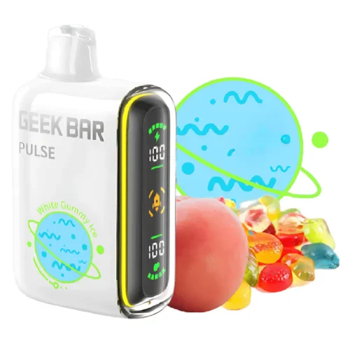 Geek Bar Pulse Vape White Gummy Ice