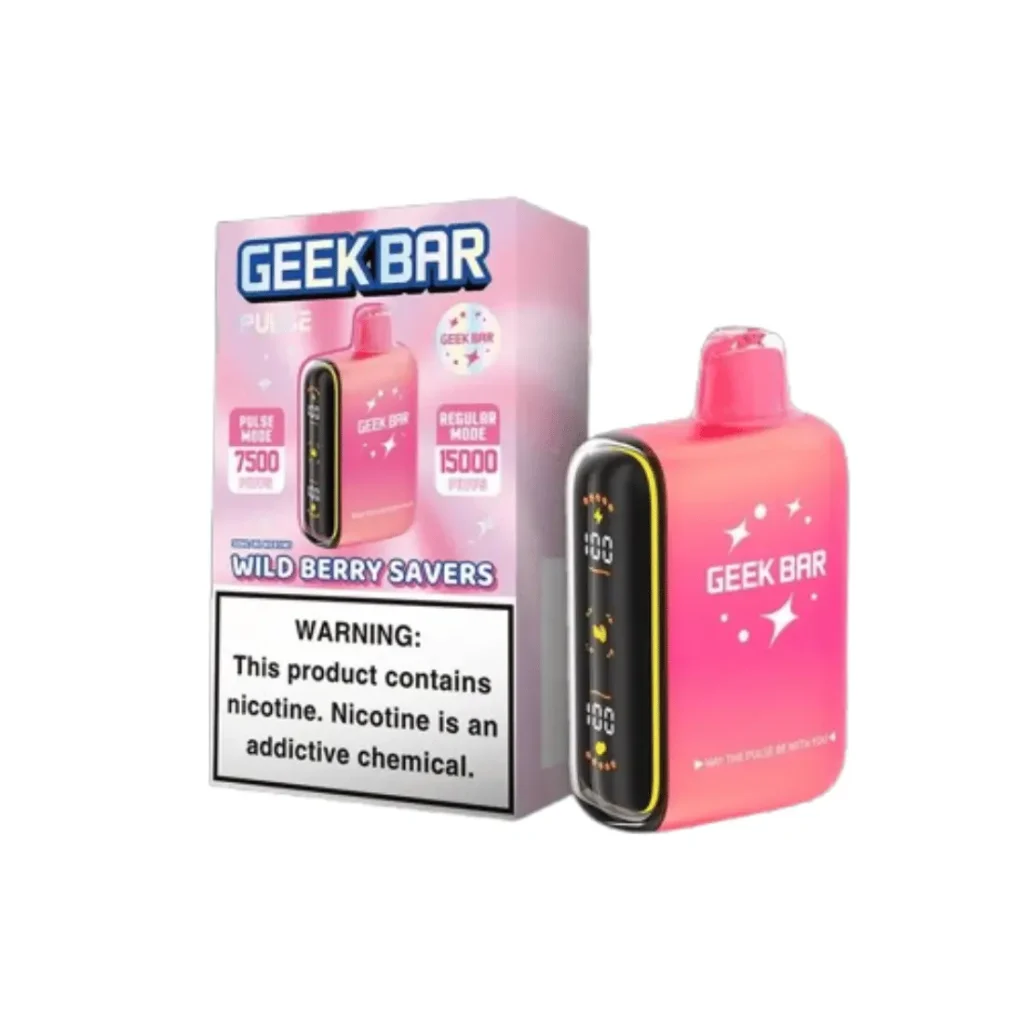Geek Bar Pulse Vape Frozen Wild Berry Savers