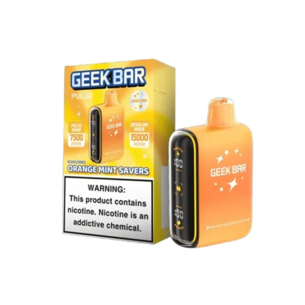 Geek Bar Pulse Vape Frozen Orange Mint Savers