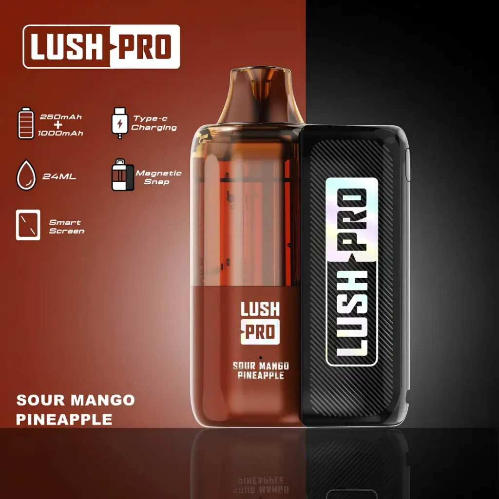 Lush Pro Sour Mango Pineapple – 50,000 Puffs Disposable Vape